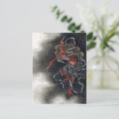 北斎『雷神』 ポストカード (スタンド正面)