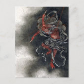 北斎『雷神』 ポストカード (正面)