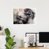 北斎 – 龍巻 ポスター (ホームオフィス)