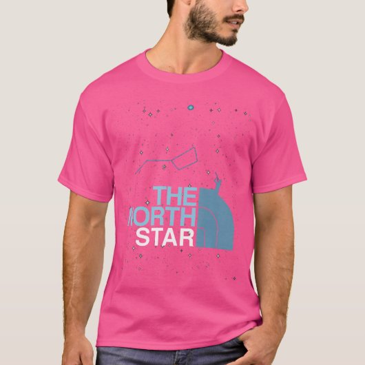 北斗七星と北極星の天文学 Tシャツ (正面)