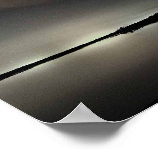 北斗七星の夜空 ポスター (角)