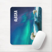 北方灯のホッキョクグマAlaska Mouse pad マウスパッド (マウス)