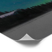 北方灯の渦巻き ポスター (角)