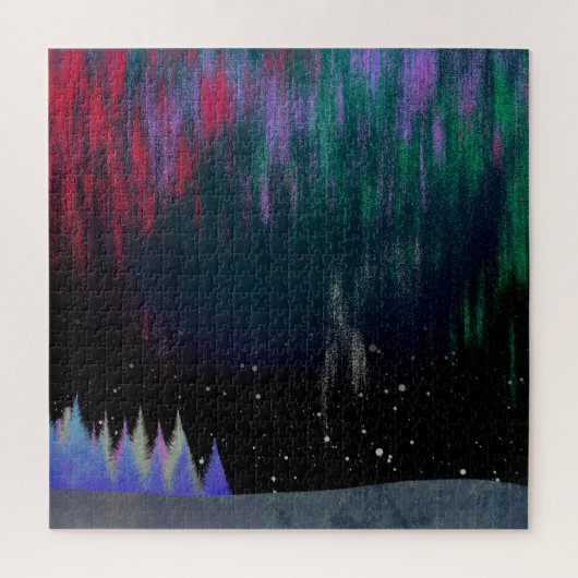 北方灯コンテンポラリー景 ジグソーパズル (縦)