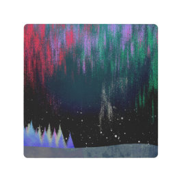 北方灯コンテンポラリー景 メタルプリント