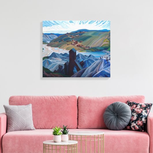 北方銀山 |フランクリン・カーミカエル | キャンバスプリント (インサイチュ (リビング))