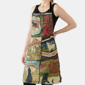 北方領土の冒険：象徴的パッチワーク エプロン (インサイチュ)