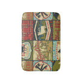 北方領土の冒険：象徴的パッチワーク バスマット (正面縦)