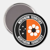 北方領土ラウンドエンブレム マグネット (正面/裏面)