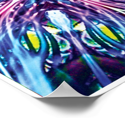 北星運動コラージュ万華鏡のように千変万化するパターンポスター ポスター (角)