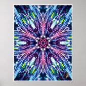 北星運動コラージュ万華鏡のように千変万化するパターンポスター ポスター (正面)