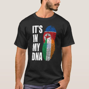 北朝鮮とアイルランドのミックスDNA伝統国旗 Tシャツ
