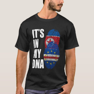 北朝鮮とカボヴェルディーンミックスDNA伝統Fla Tシャツ