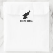 北朝鮮のシルエット スクエアシール (バッグ)