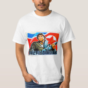 北朝鮮のプロパガンダのTシャツ(最高のスタイル2) Tシャツ