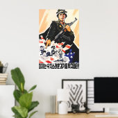 北朝鮮のプロパガンダポスター 帝国主義者は恥ずべき過去を忘れない ポスター (ホームオフィス)