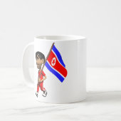 北朝鮮のマグ コーヒーマグカップ (正面左)