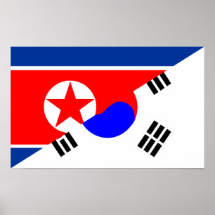 北朝鮮の半旗国のシンボル ポスター
