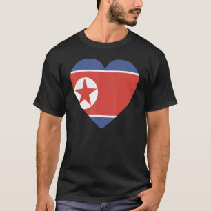 北朝鮮の国旗の男性女性のためのお土産 Tシャツ