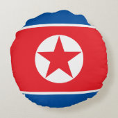 北朝鮮の国旗 ラウンドクッション (裏面)