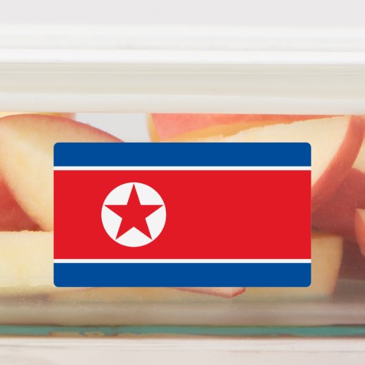 北朝鮮の国旗 ラベル (貼付)