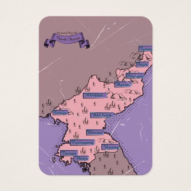 北朝鮮の地図 (正面)