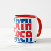 北朝鮮の愛国的なコーヒーとのシピン マグカップ (正面右)