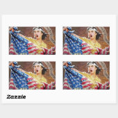 北朝鮮の新しい裂け目 長方形シール (シート)