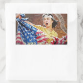 北朝鮮の新しい裂け目 長方形シール (バッグ)