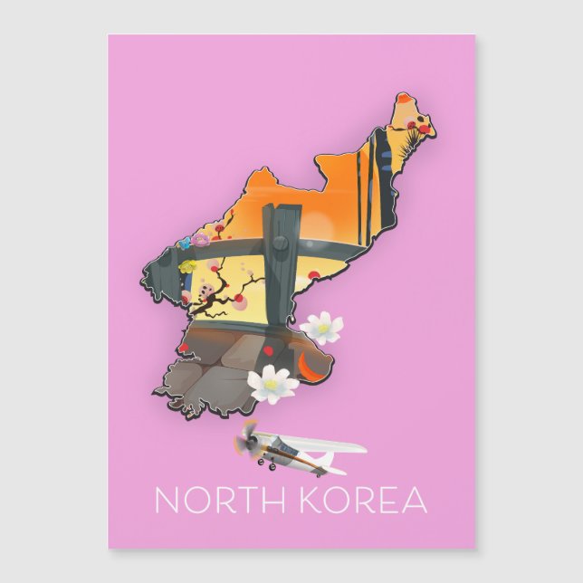北朝鮮の旅行地図 (正面)