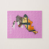 北朝鮮の旅行地図 ジグソーパズル (横)