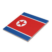 北朝鮮の旗のセラミックタイル タイル (側面)
