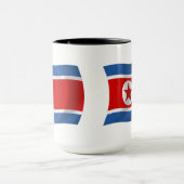 北朝鮮の旗のマグカップ マグカップ (中央)