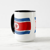 北朝鮮の旗のマグカップ マグカップ (正面左)
