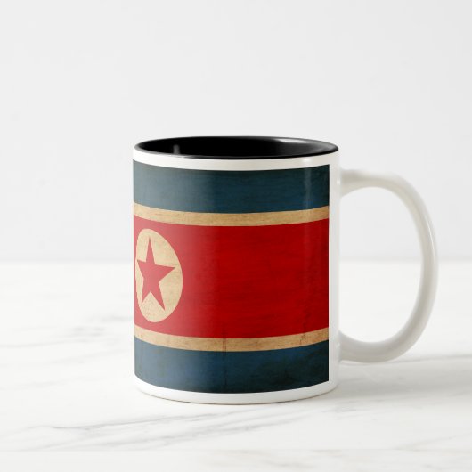 北朝鮮の旗のマグ ツートーンマグカップ (右)