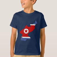 北朝鮮の旗の地図