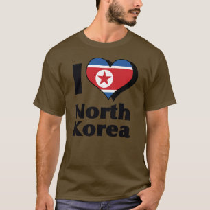 北朝鮮の旗のTシャツが好き Tシャツ