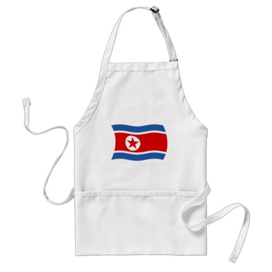北朝鮮の旗エプロン スタンダードエプロン (正面)