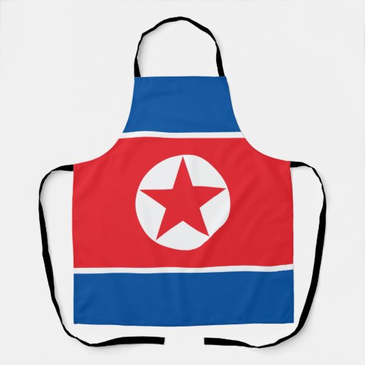 北朝鮮の旗 エプロン (正面)