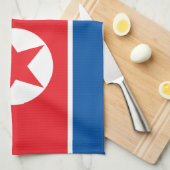 北朝鮮の旗 キッチンタオル (四つ折り)