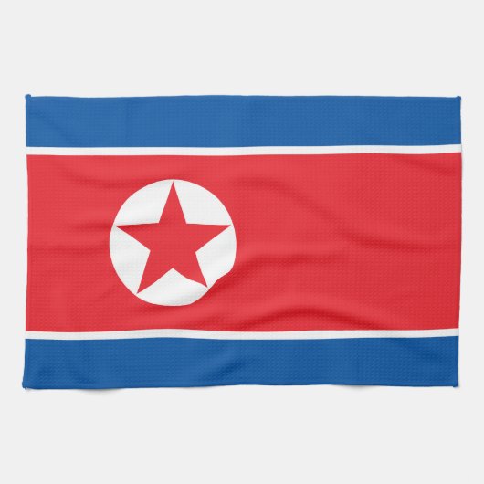 北朝鮮の旗 キッチンタオル (横)