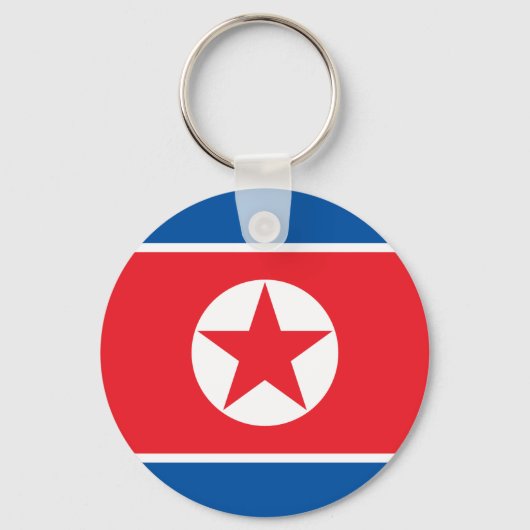 北朝鮮の旗 キーホルダー (正面)