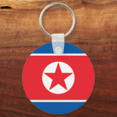 北朝鮮の旗 キーホルダー (正面)