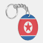 北朝鮮の旗 キーホルダー (正面左)
