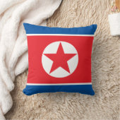 北朝鮮の旗 クッション (ブランケット)