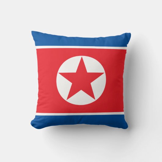 北朝鮮の旗 クッション (正面)
