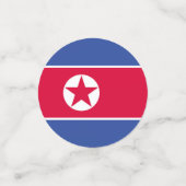 北朝鮮の旗 コンフェッティ (スモール正面)