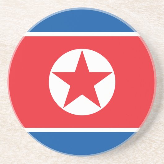 北朝鮮の旗 コースター (正面)