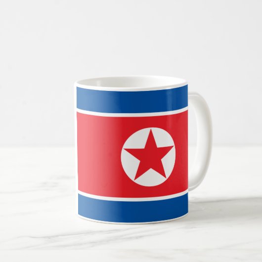 北朝鮮の旗 コーヒーマグカップ (正面右)