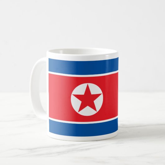 北朝鮮の旗 コーヒーマグカップ (正面左)